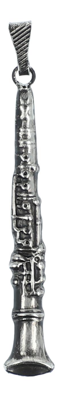 Clarinet pendant, black/silver without chain