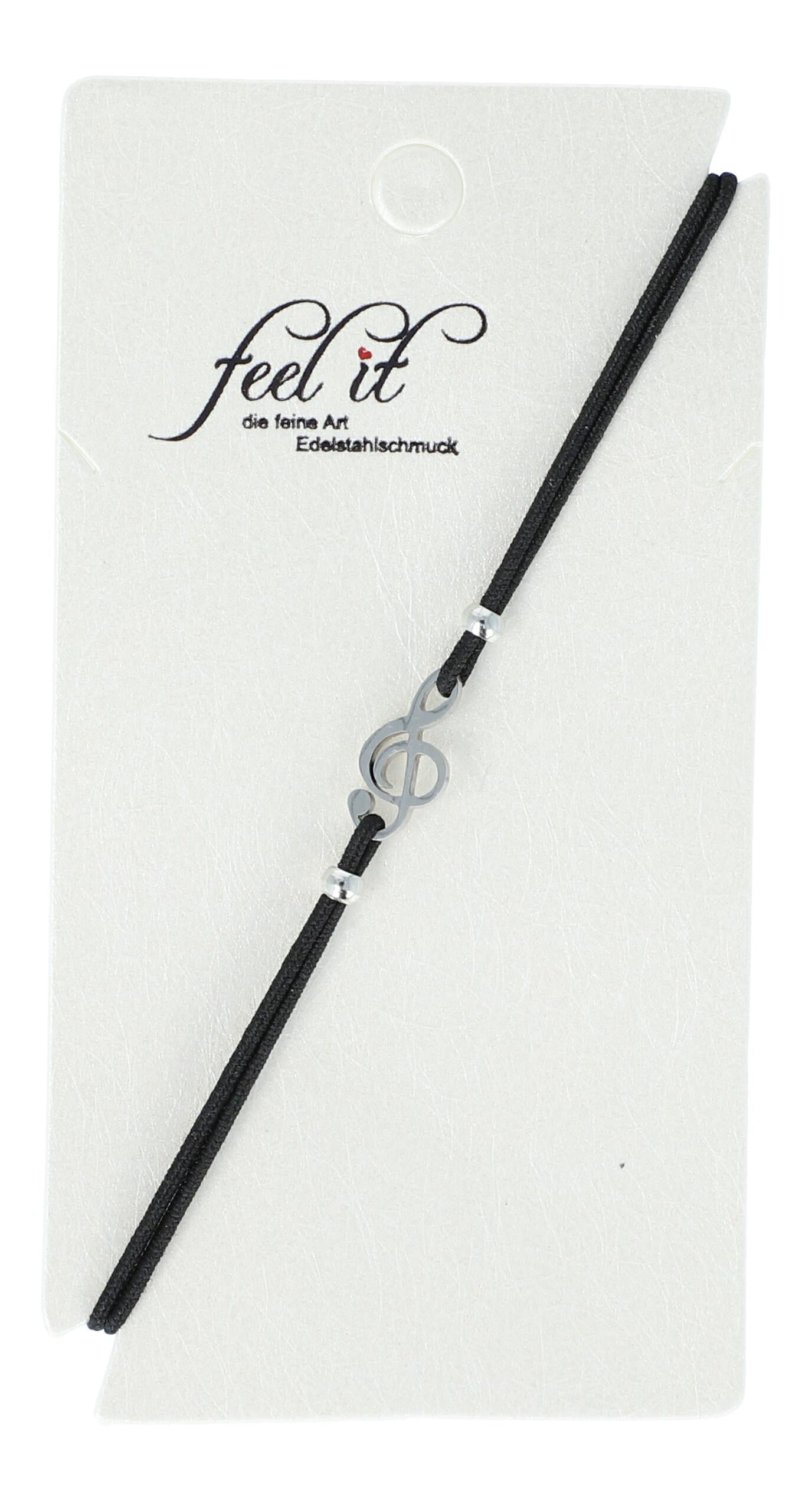 bracelet with stainless steel treble clef