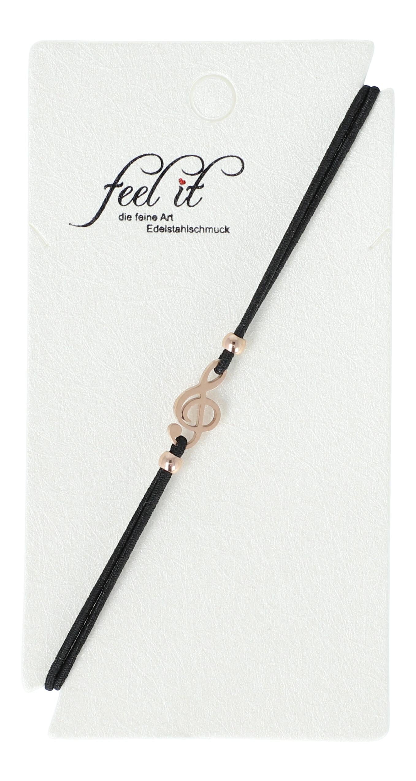 bracelet with stainless steel treble clef