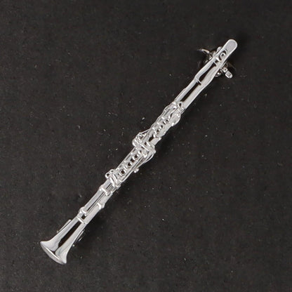 Instrumenten-Brosche, verschiedene Ausführungen, versilbert