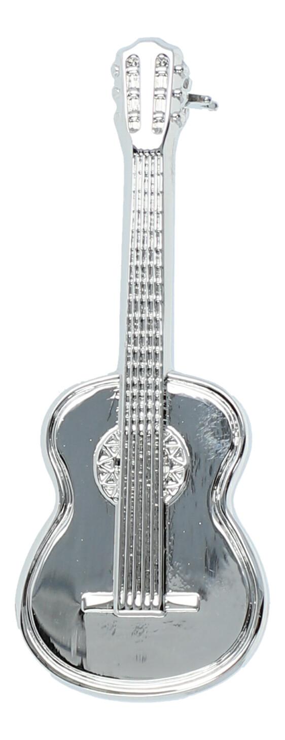 Instrument brooch, various designs, silver-plated