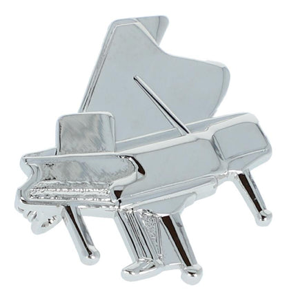 Instrument brooch, various designs, silver-plated