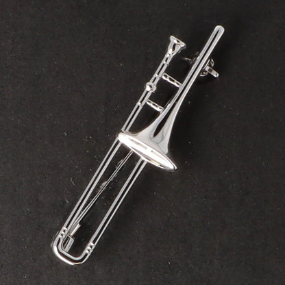 Instrumenten-Brosche, verschiedene Ausführungen, versilbert