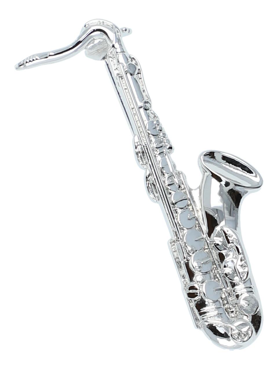 Instrument brooch, various designs, silver-plated