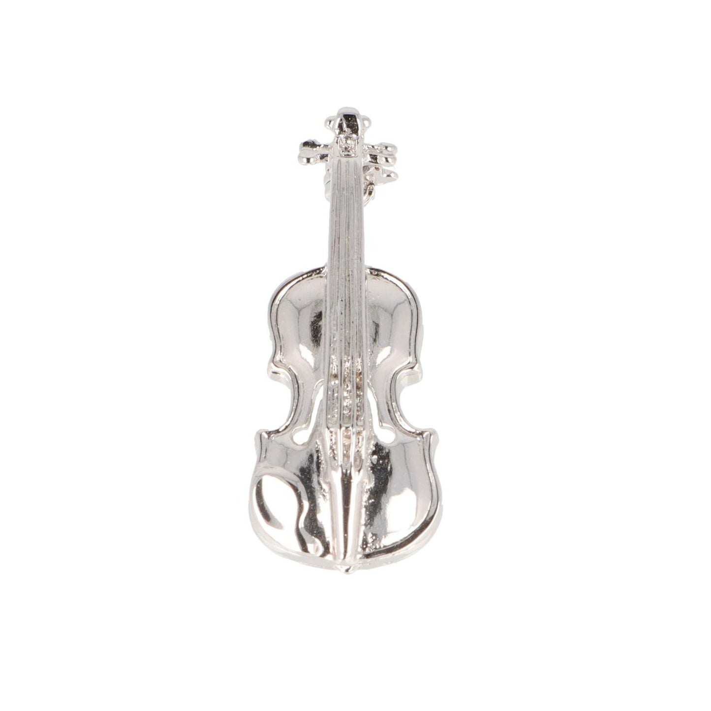 Brosche Violine in Geschenkbox, Farbe gold oder silber