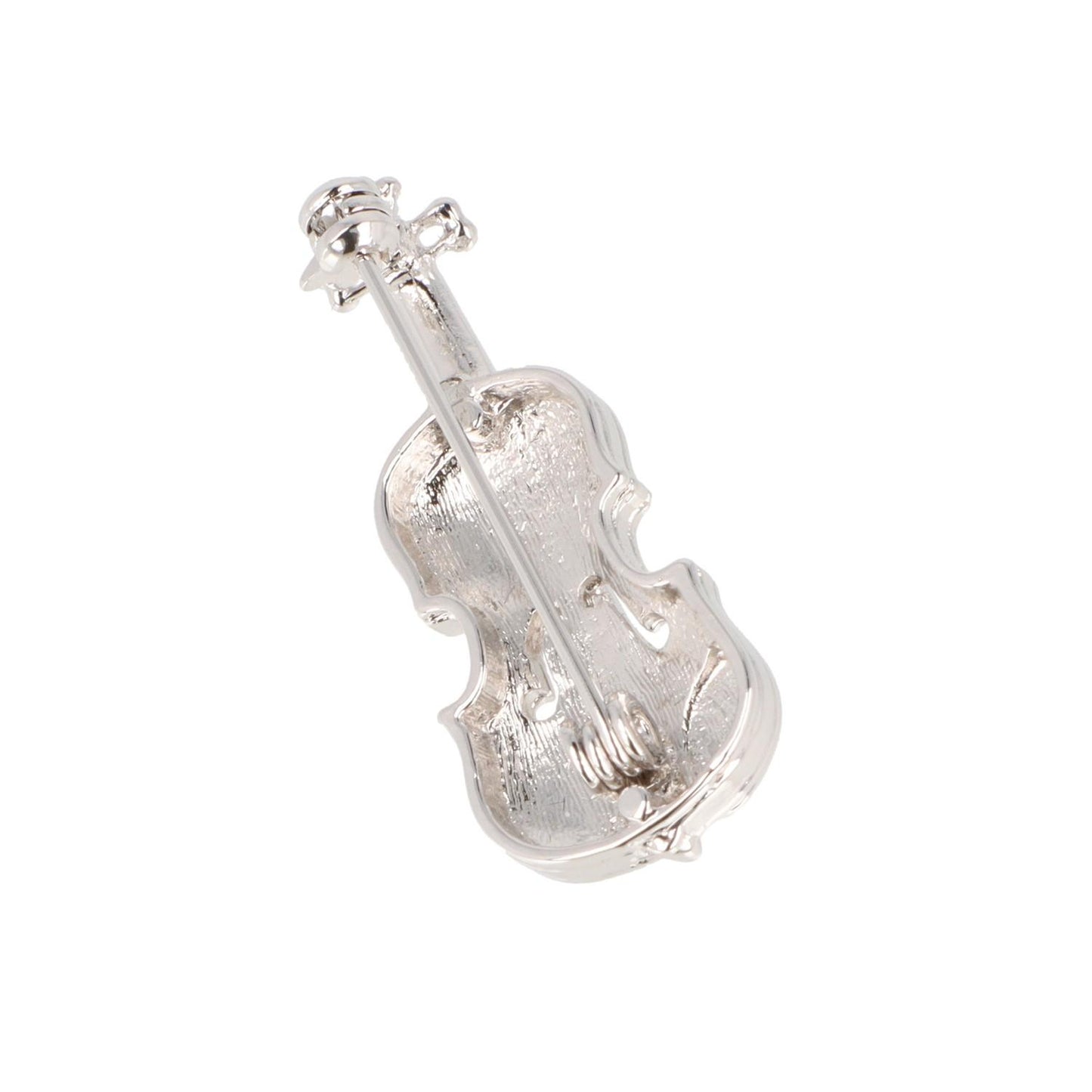 Brosche Violine in Geschenkbox, Farbe gold oder silber
