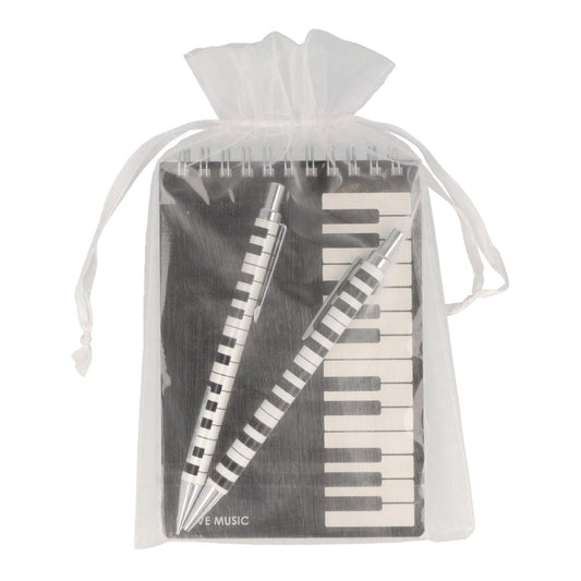 Schreibset mit Tastatur Spiralblock, Kugelschreiber und Druckbleistift mit Tastatur