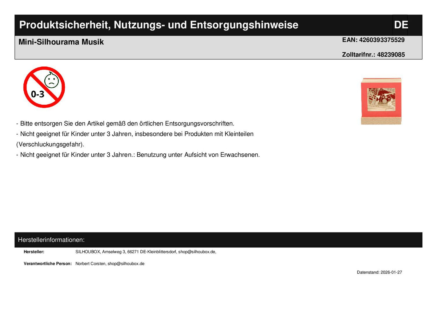 Mini-Silhourama Musik