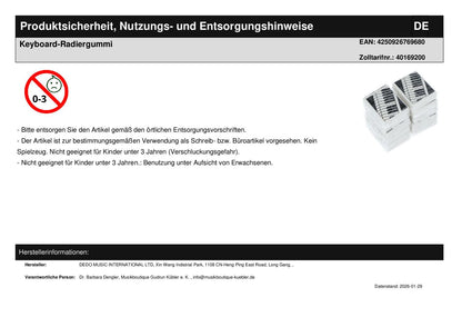 Keyboard-Radiergummi