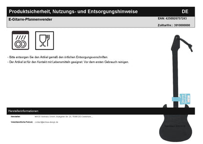 E-Gitarre-Pfannenwender