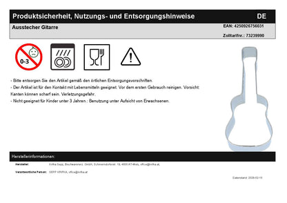 guitar cookie cutter