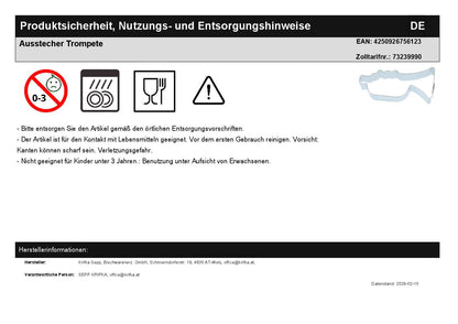 trumpet cookie cutter