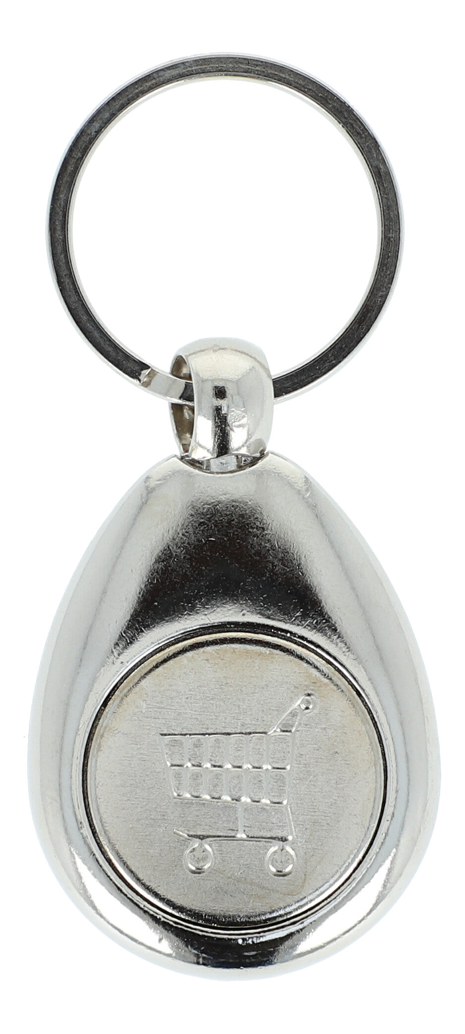 Keyring with musical motif and shopping chip, various instruments