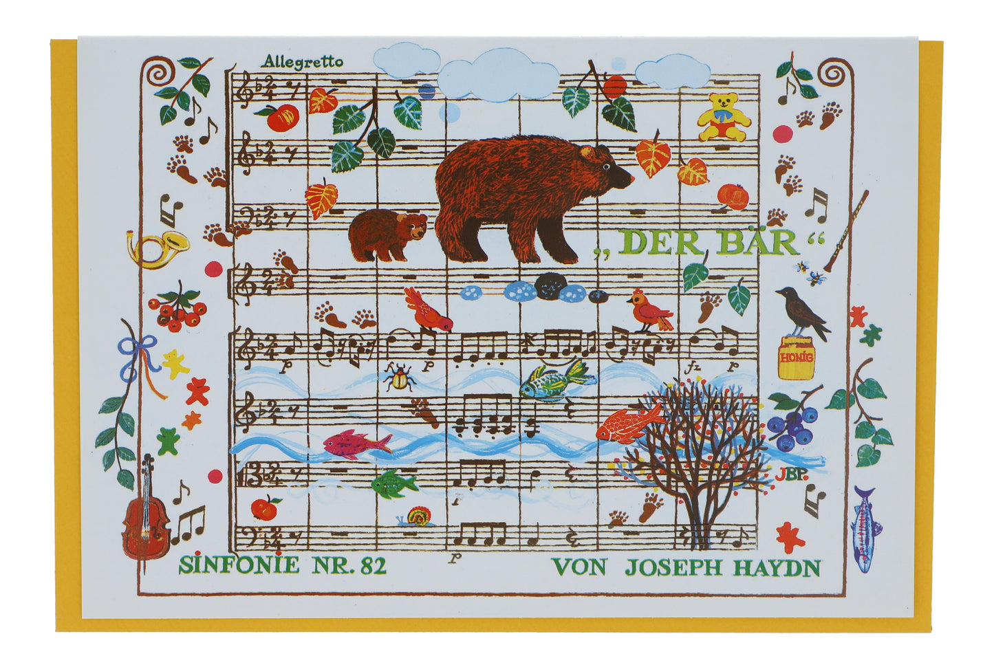 Double card, The Bear by Joseph Haydn, Symphony No. 82