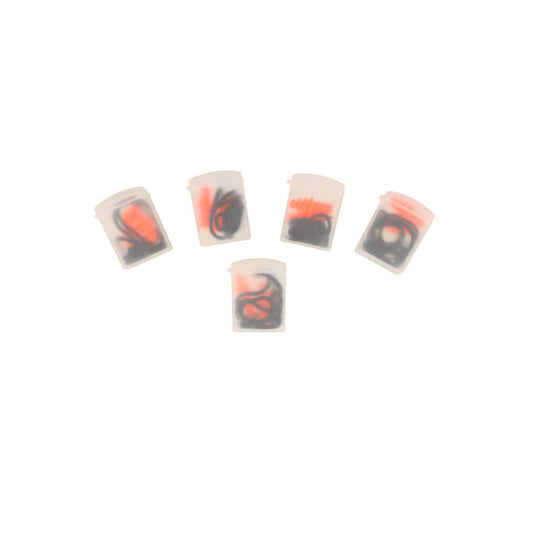 Pack of 5 reusable earplugs / hearing protection plugs, SNR 22 dB