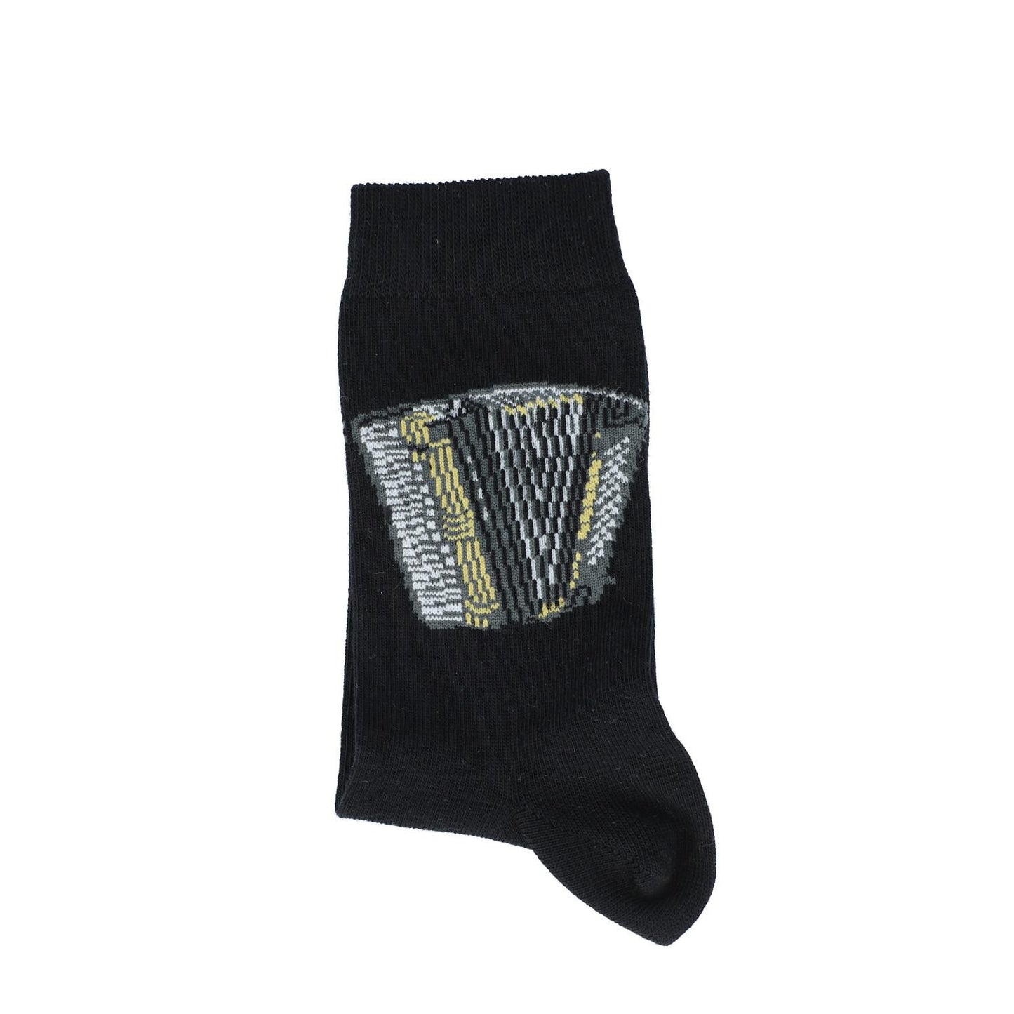 Socks with woven accordion, music socks