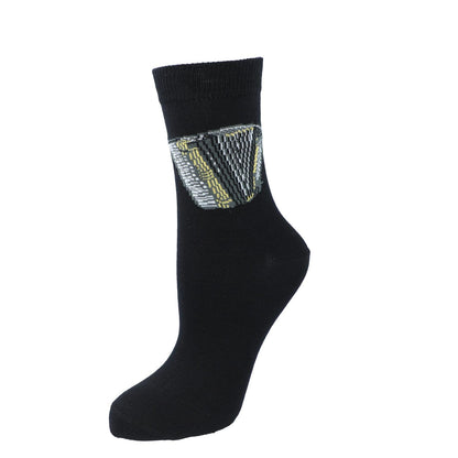 Socks with woven accordion, music socks