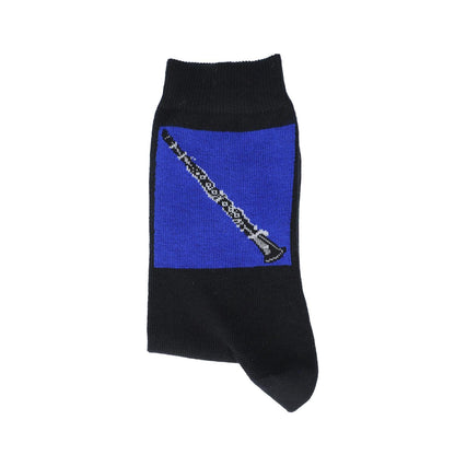 Socks with woven clarinet, music socks