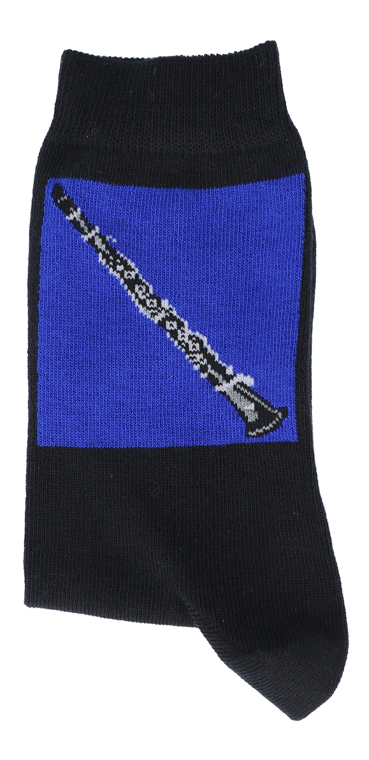 Socks with woven clarinet, music socks