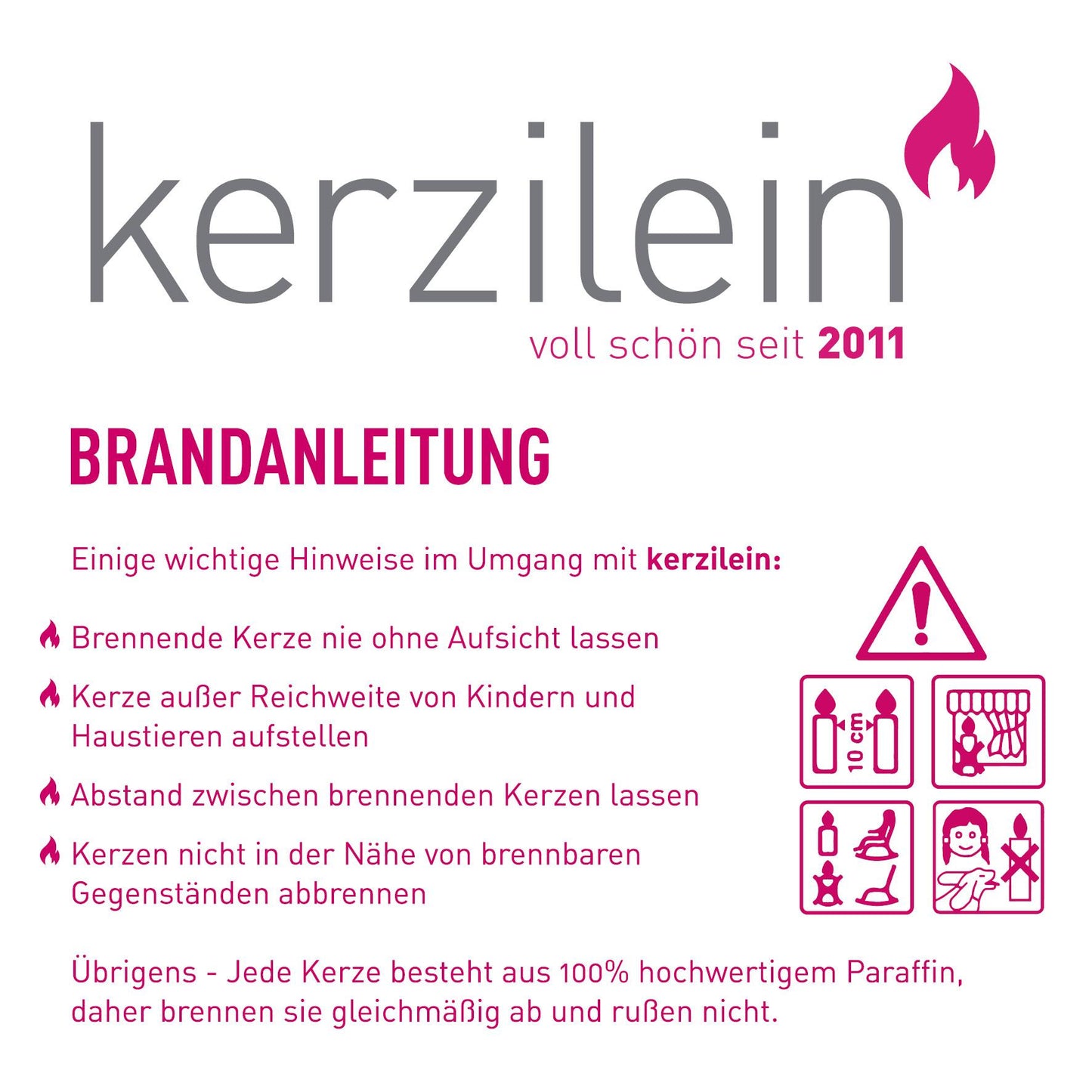 Kerze mit Notenlinie in Geschenkverpackung