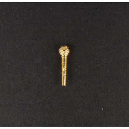 Mikrofon-Pin, versilbert oder vergoldet