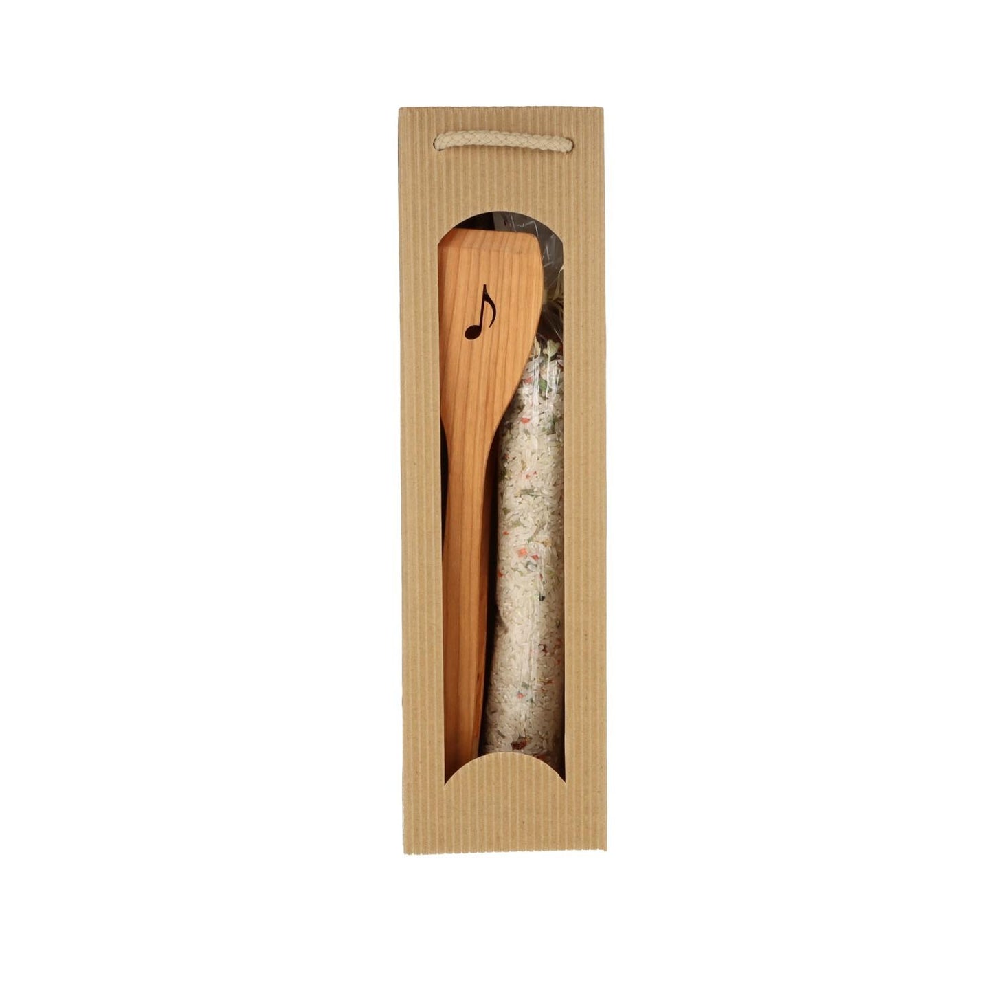 Geschenkset mit Salat-/Grillzange und Risotto Tricolore in Tragetasche