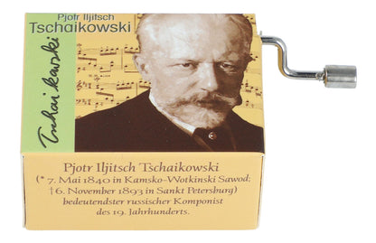 Spieluhren mit Komponisten-Motiv und passenden Melodien