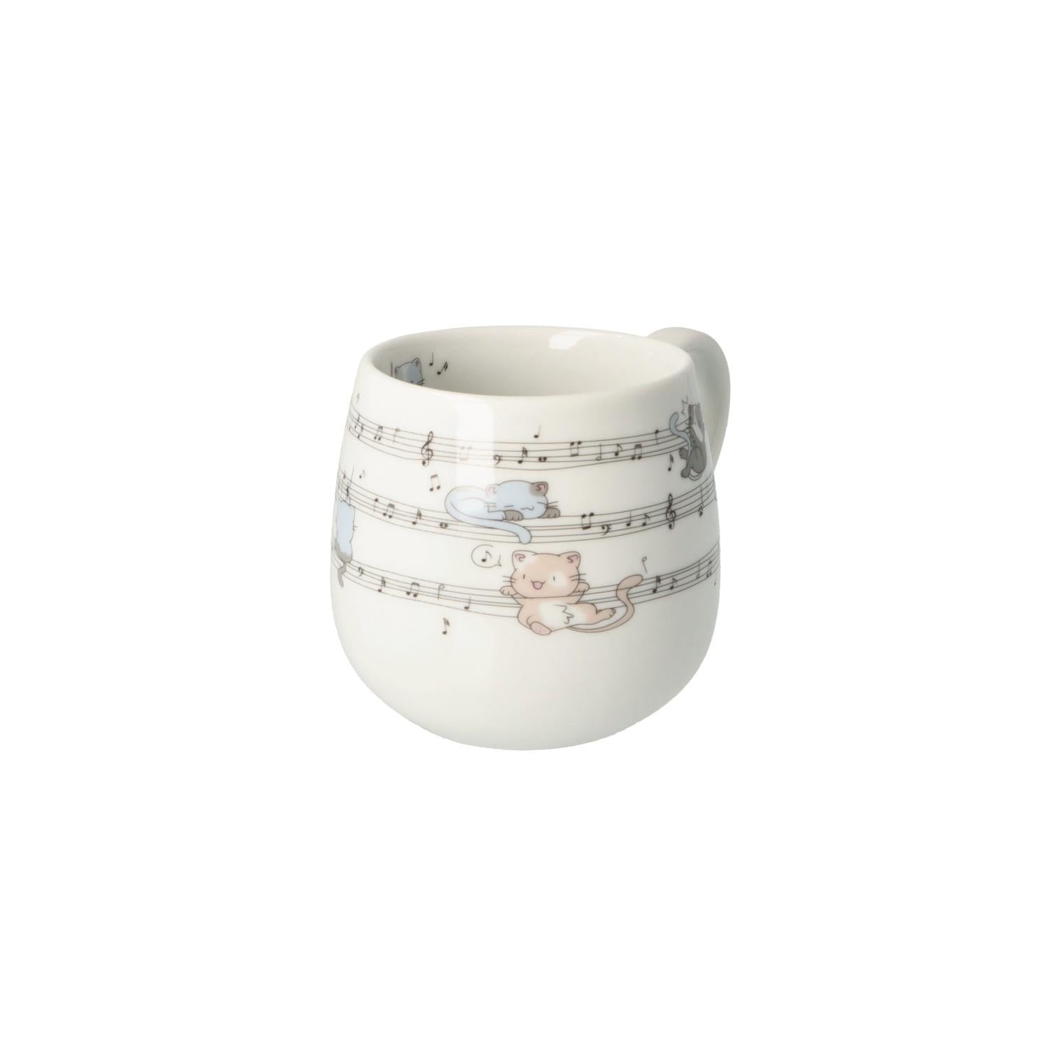 Kuschelbecher musikalische Katze