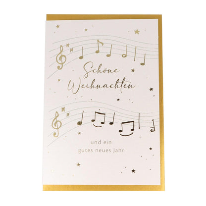 Doppelkarte Schöne Weihnachten und ein gutes neues Jahr