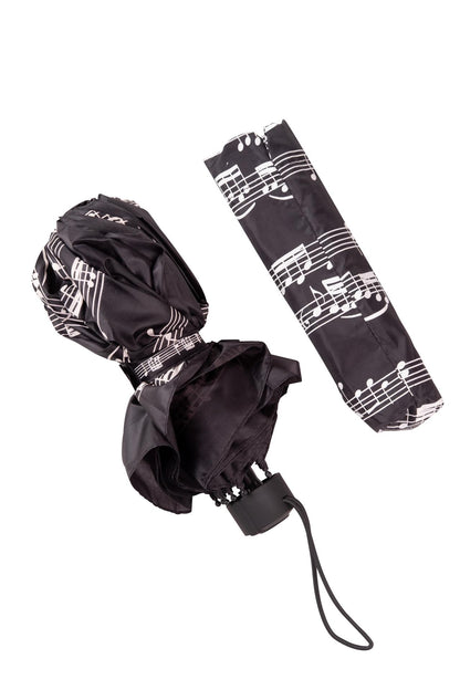 Mini-Taschenschirm mit Noten und Notenzeilen