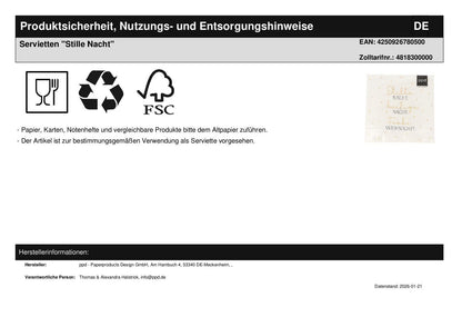 Weihnachtliches Geschenkset mit Serviette, Windlicht und Engel in Faltschachtel mit Sichtfenster - Instrument: Basstrommel