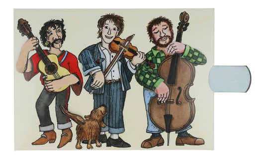 Lebende" Karte "Musikanten musizieren"