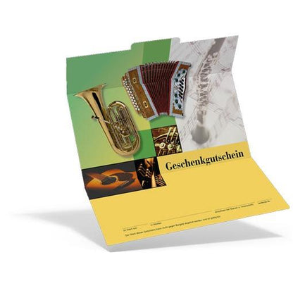 Geschenkgutschein Instrumente