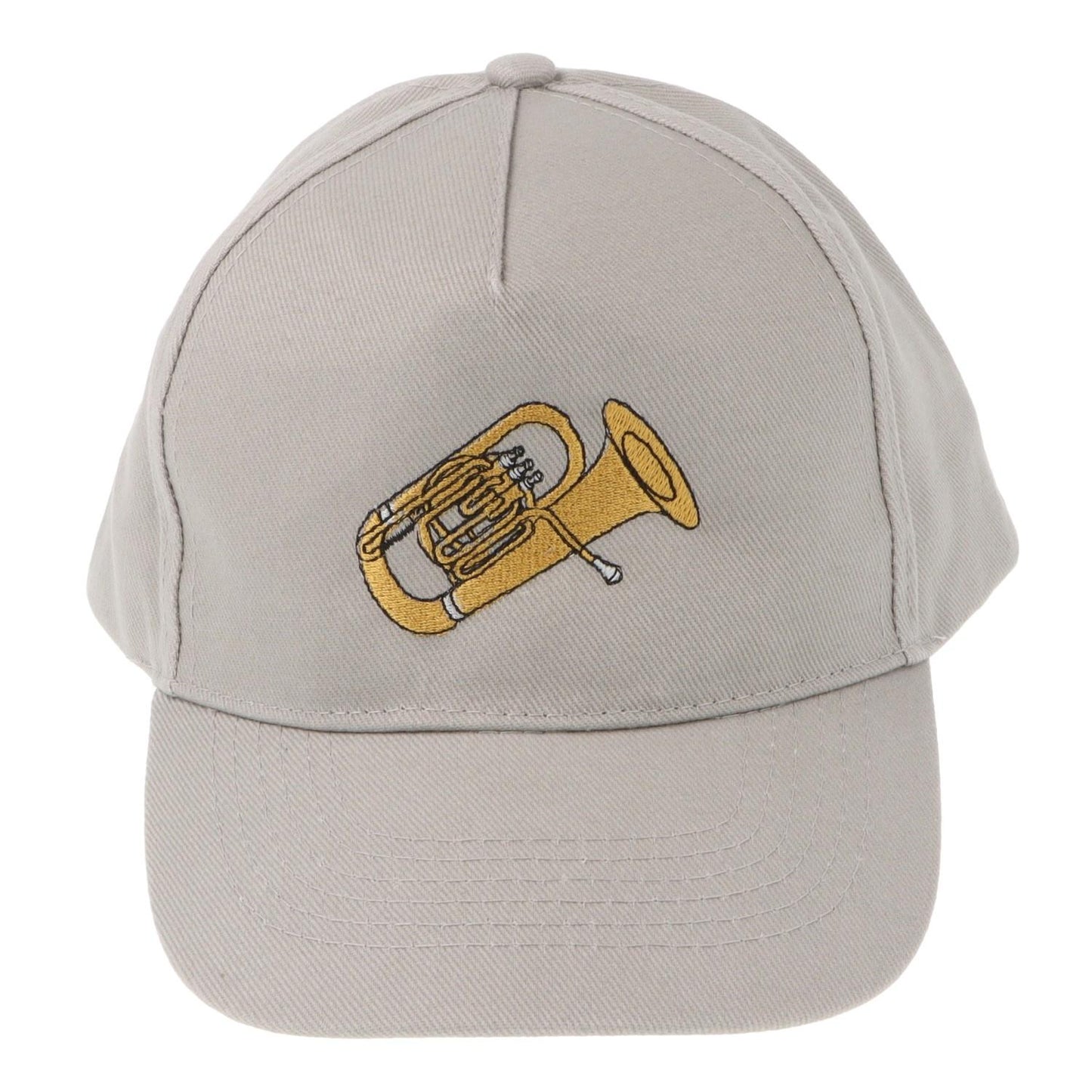 Baseball-Cap mit eingestickten Instrumenten, grau, Baumwolle