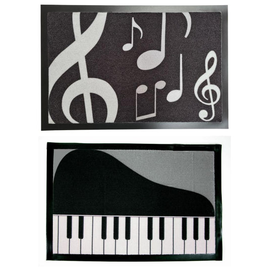 Doormat with musical note or piano print