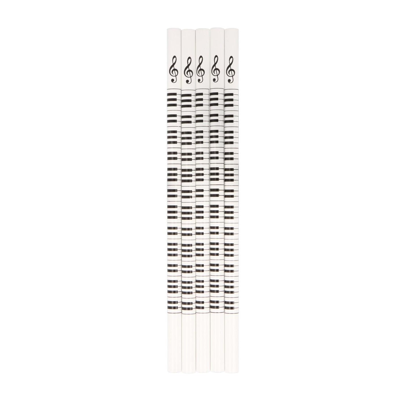 5er Packung Keyboard-Bleistifte, Tastatur und Notenschlüssel