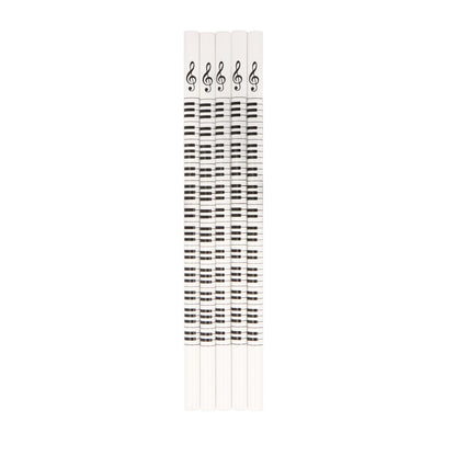 5er Packung Keyboard-Bleistifte, Tastatur und Notenschlüssel