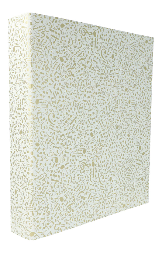 Ordner SWINGING mit goldenen Noten und Notenzeichen