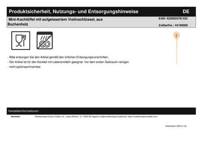 Geschenkset mit Ofenhandschuh "Schnappi", Mini-Kochlöffel und Mini-Brettchen