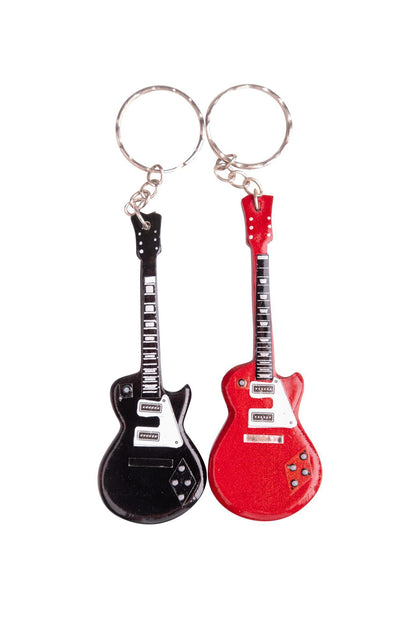 Les Paul keychain, electric guitar, red or black, approx. 8.5 cm