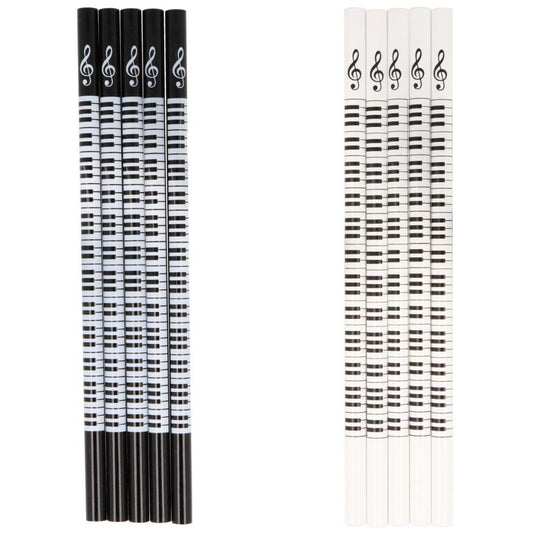 5er Packung Keyboard-Bleistifte, Tastatur und Notenschlüssel