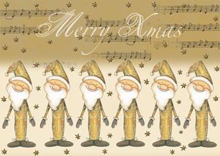 postcard Merry Xmas