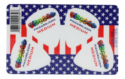 Plektrum-Karte mit 4 Plektren, Eagle USA