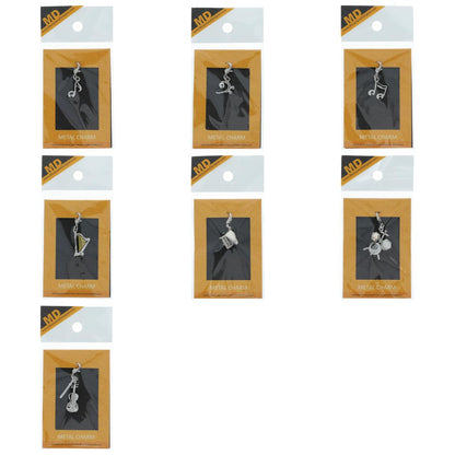 Anhänger für Armbänder mit verschiedenen Noten und Instrumenten