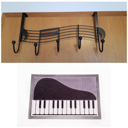 Wardrobe set - door wardrobe sheet music and doormat piano
