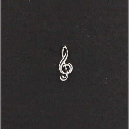 Violinschlüssel-Pin, versilbert
