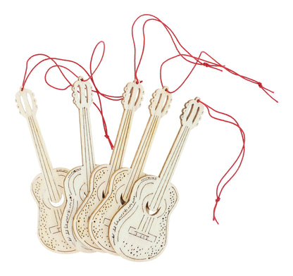 5er-Set Pappelholz-Anhänger