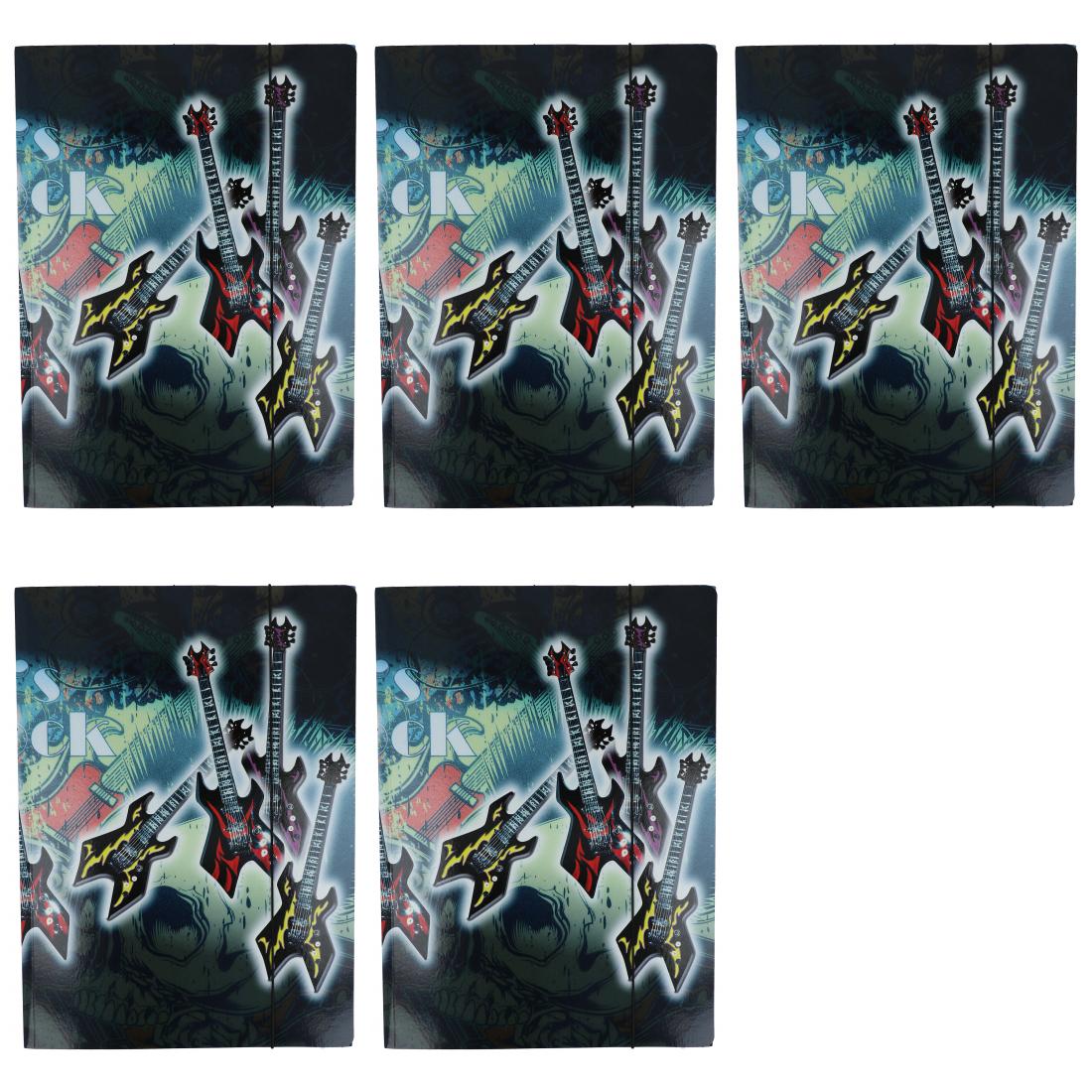 5 x Sammelmappe E-Gitarren, Rock