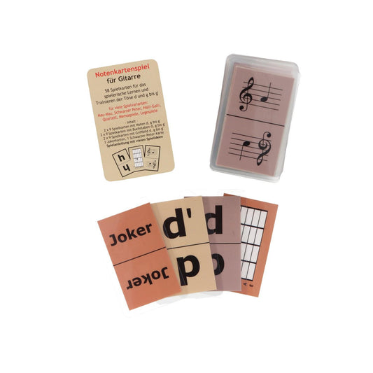 Notenkartenspiel für Gitarre