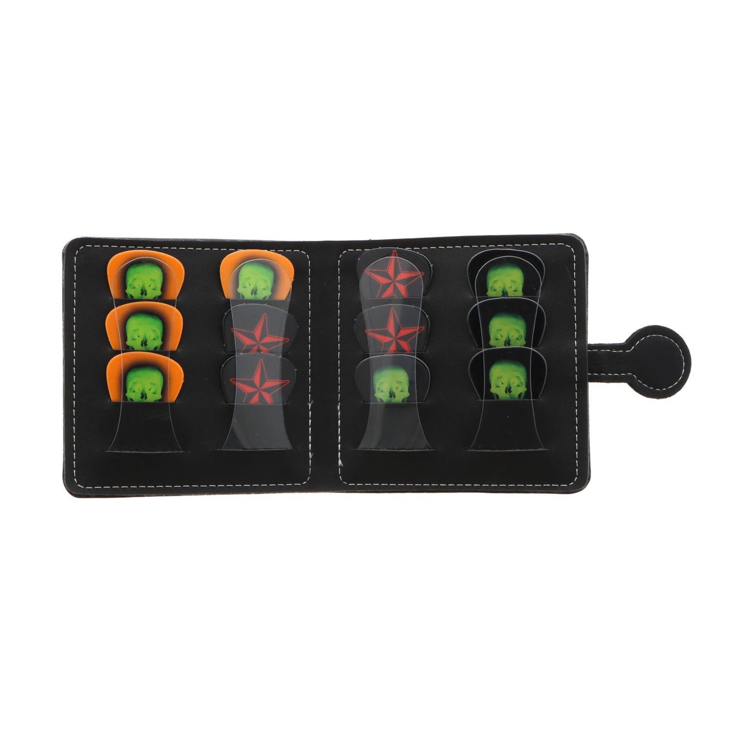 Plektren-Etui mit 12 Pick-Set